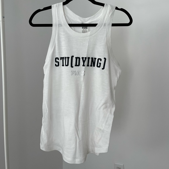 White Workout Top from VS Pink - Picture 1 of 2